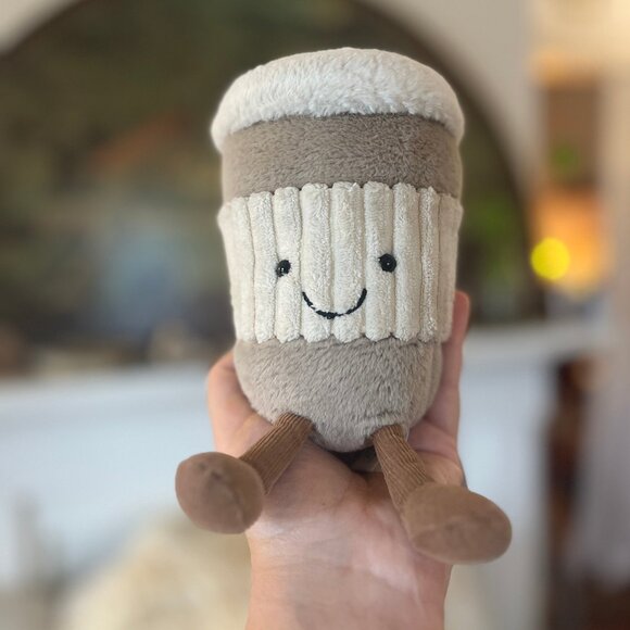 Jellycat NWT Amuseables Coffee To Go Plush - Picture 1 of 4